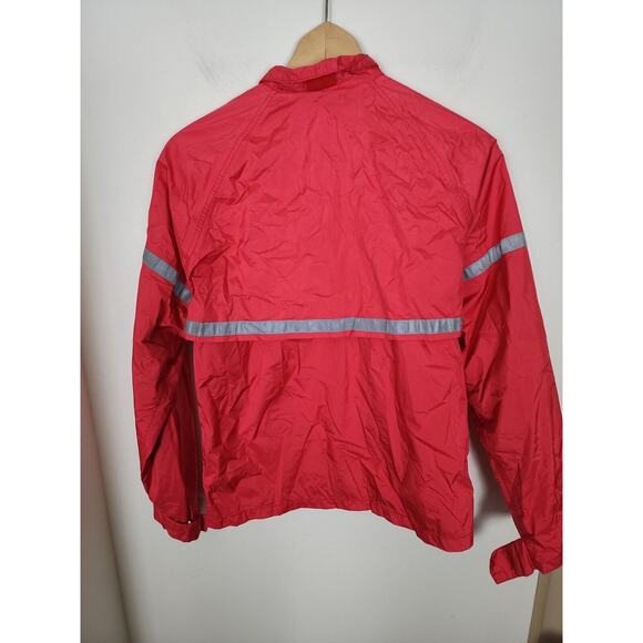 LL Bean Red Light Jacket Vintage Women's Medium M Rain L.L. Reflective - Picture 3 of 3